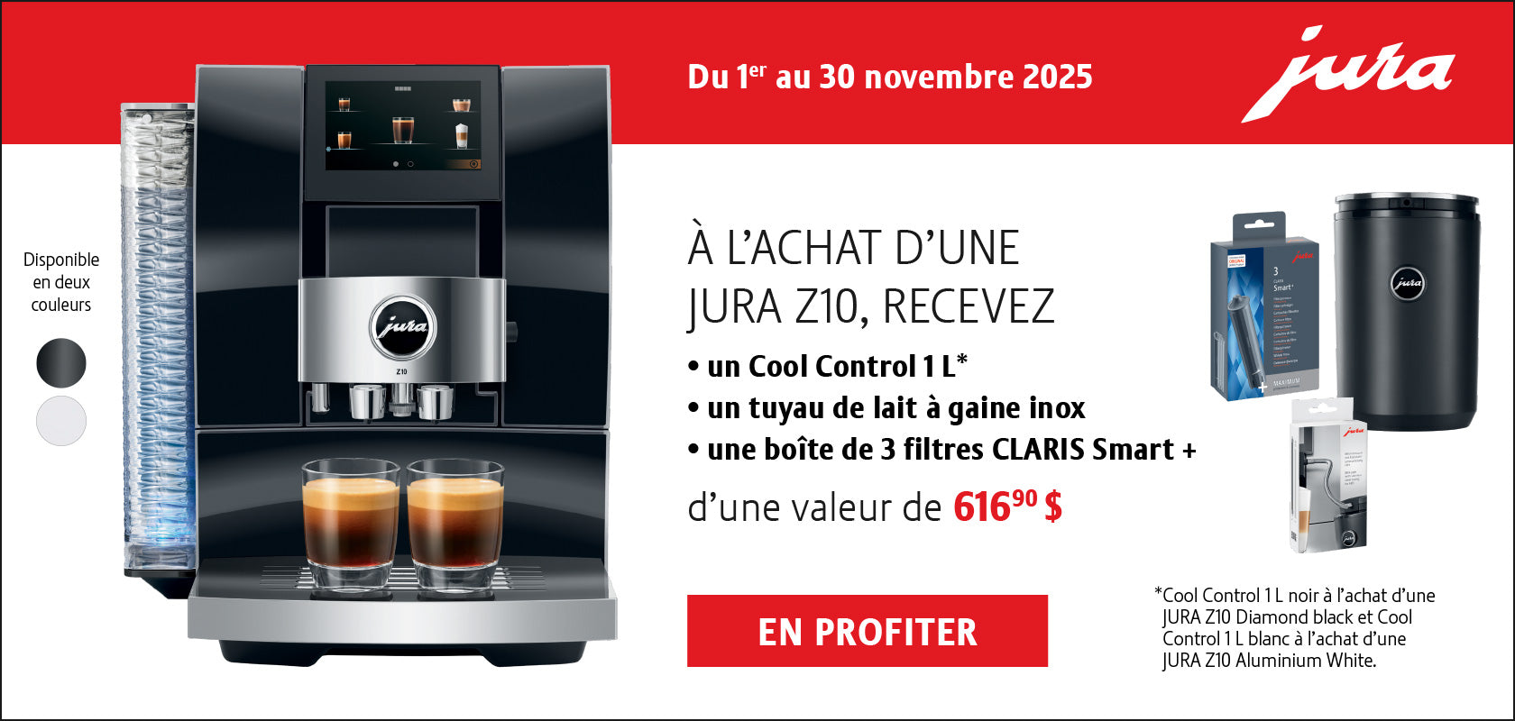 Jura - Z10 + carte-cadeau gratuite de 240 $