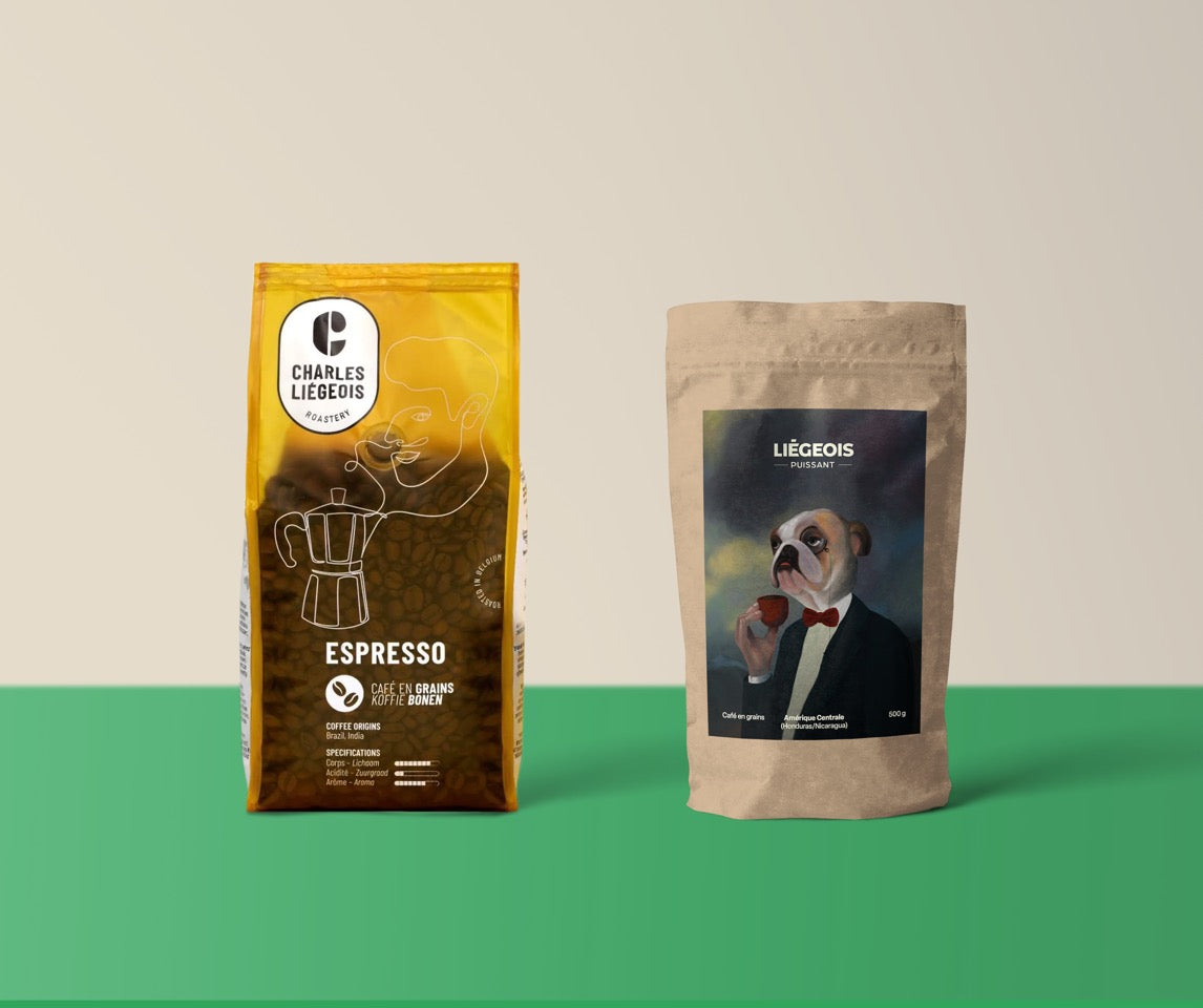 2 MOIS DE CAFÉ GRATUIT - 2 sacs x 500g - grains de café