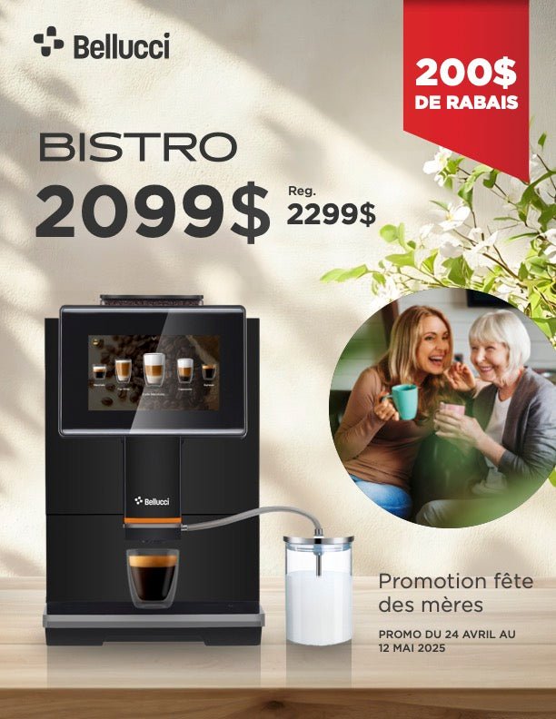 Bellucci - Bistro Automatic Espresso Machine - Café Liégeois Canada Inc.
