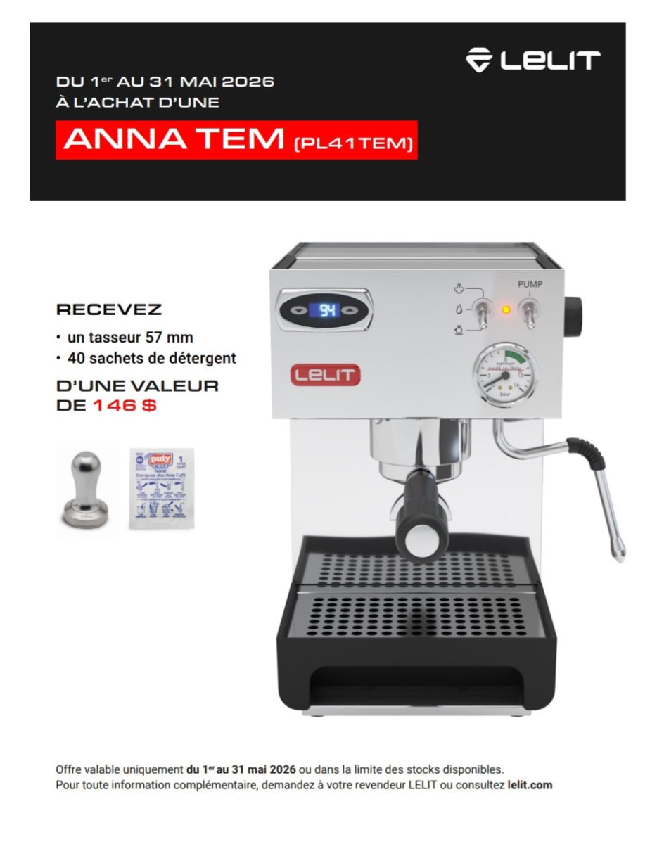 Lelit - Anna 2 with PID (LEPL41TEM) - Café Liégeois Canada Inc.