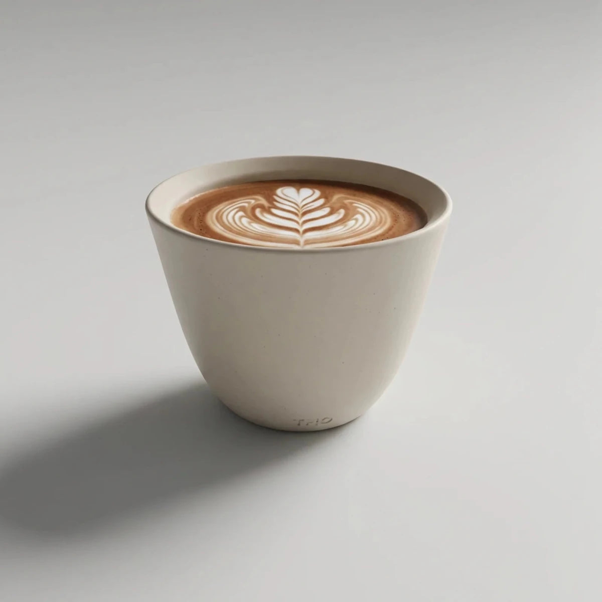 T+O Porcelain Coffee Cup - Handmade In Montreal - Café Liégeois Canada Inc.