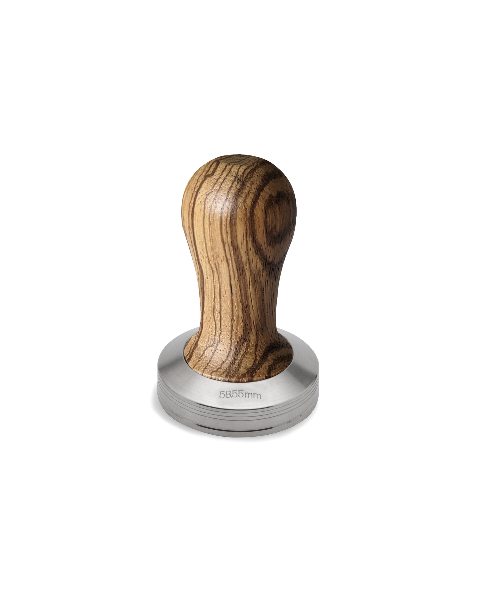 Lelit - Tamper 58mm Acier inoxydable et bois zébré