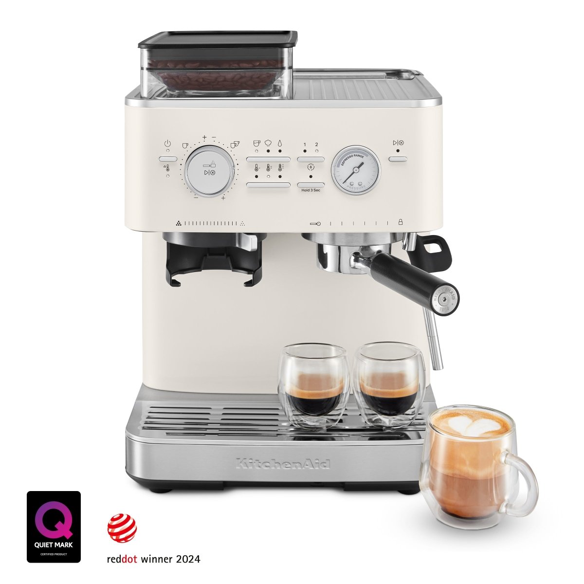 KitchenAid - Semi Automatic Espresso Machine with Burr Grinder - Café Liégeois