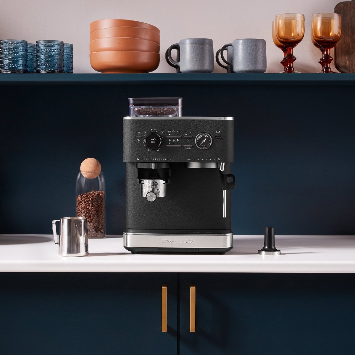 KitchenAid - Semi Automatic Espresso Machine with Burr Grinder - Café Liégeois