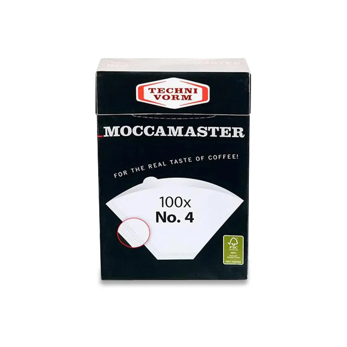 Moccamaster 4 White Paper Coffee Filters – 100 Count - Café Liégeois Canada Inc.
