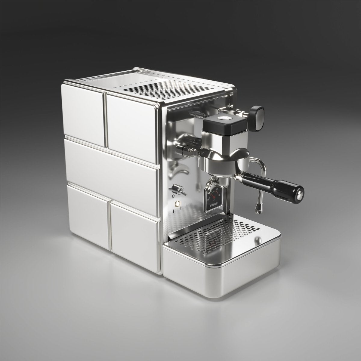 Stone - Espresso Machine - Mine Premium Chrome - Café Liégeois