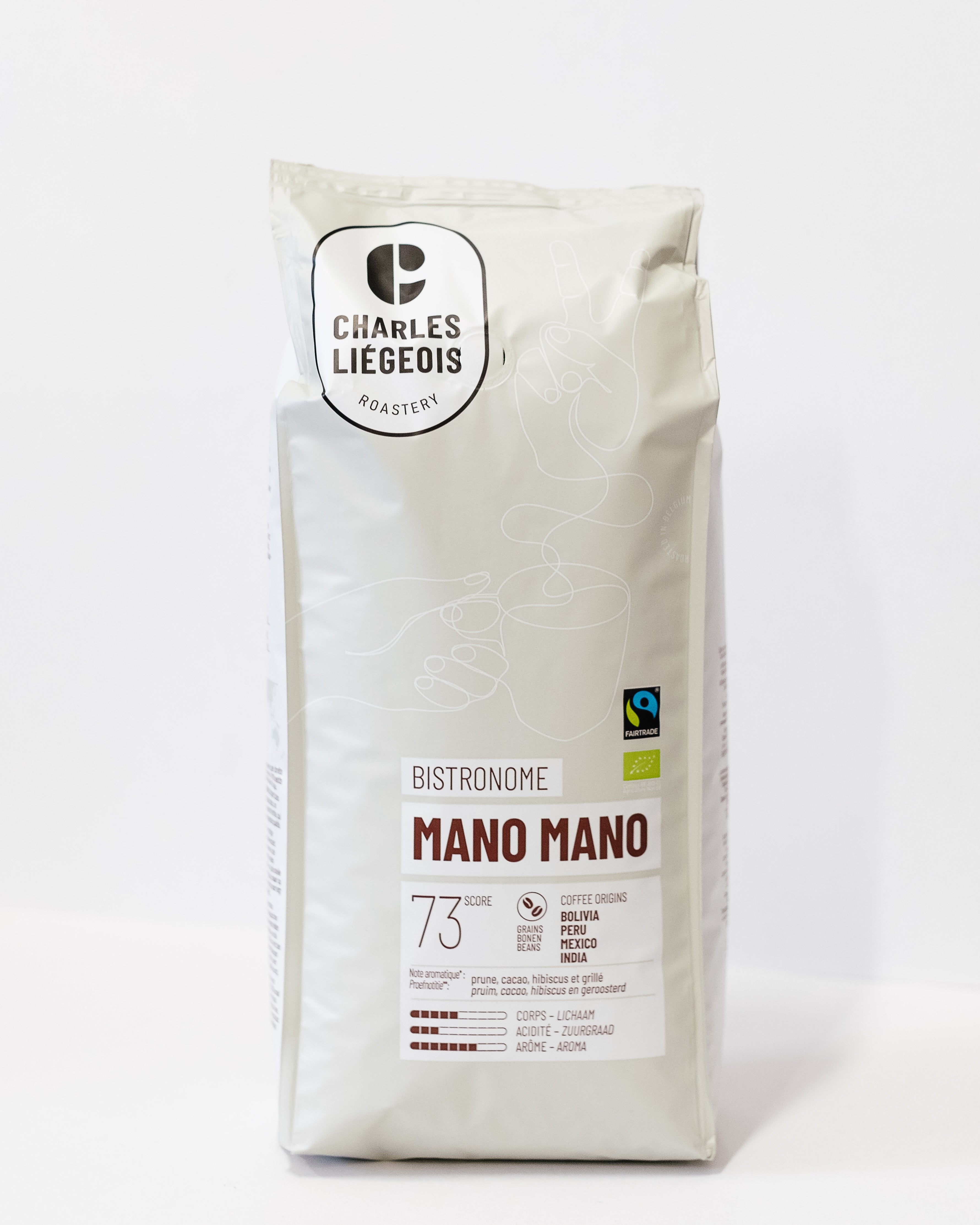 Café en grains MANO MANO Bioéquitable 100% Arabica - Bolivie (1KG)