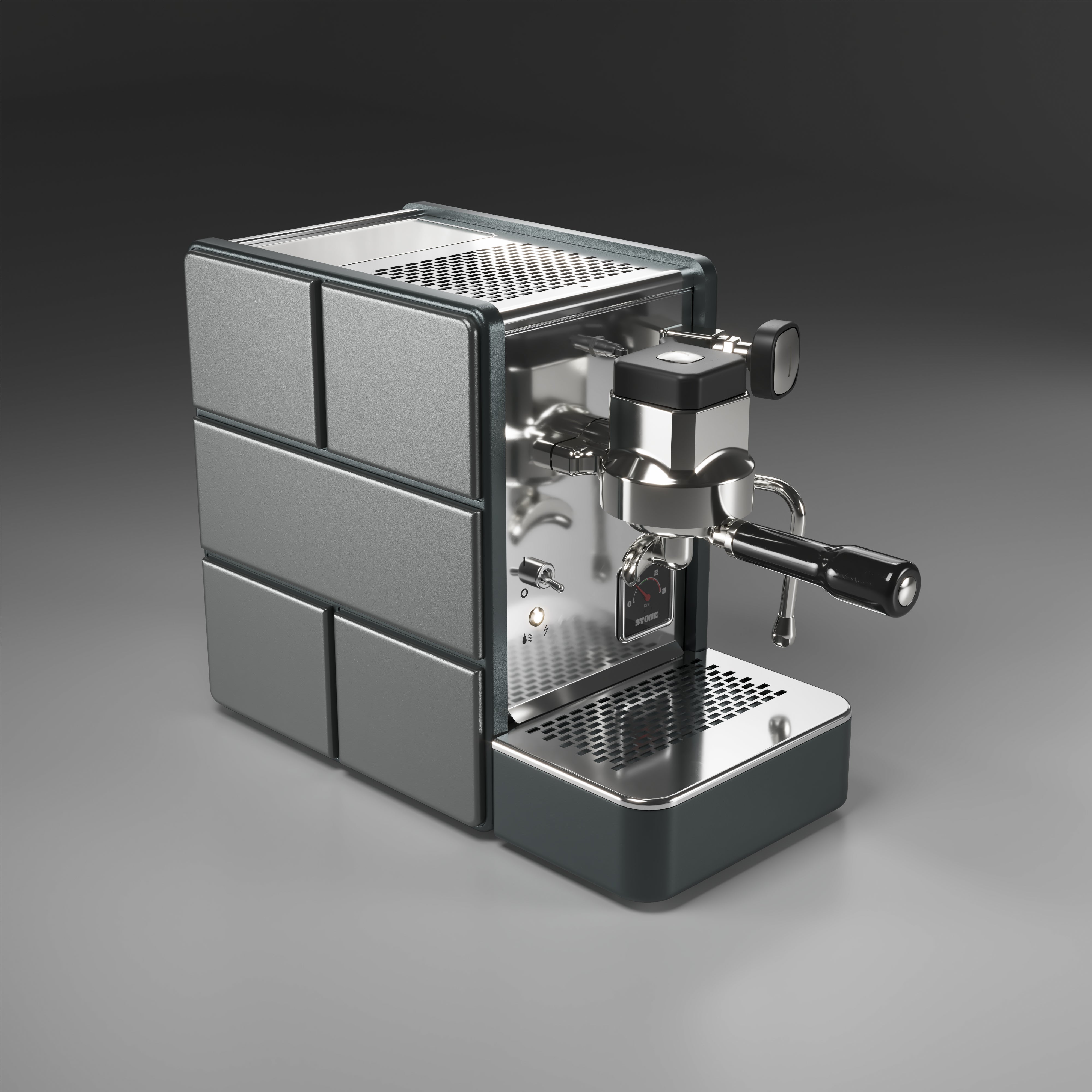 Stone - Espresso Machine - Pure grey