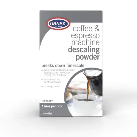 Urnex - Coffee & espresso machine descaling powder (3 uses per box)